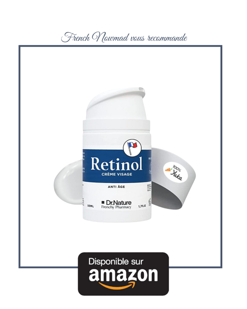 Retinol Creme de Nuit Visage Peau Sensible Dr. Nature, au rétinyl palmitate.