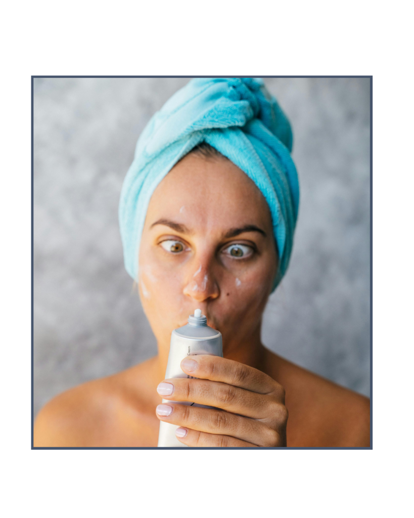 Illustration femme crème hydratante