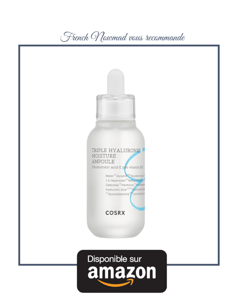 COSRX triple Hyaluronique, un sérum aux trois actifs hydratants pour une peau repulpée.
