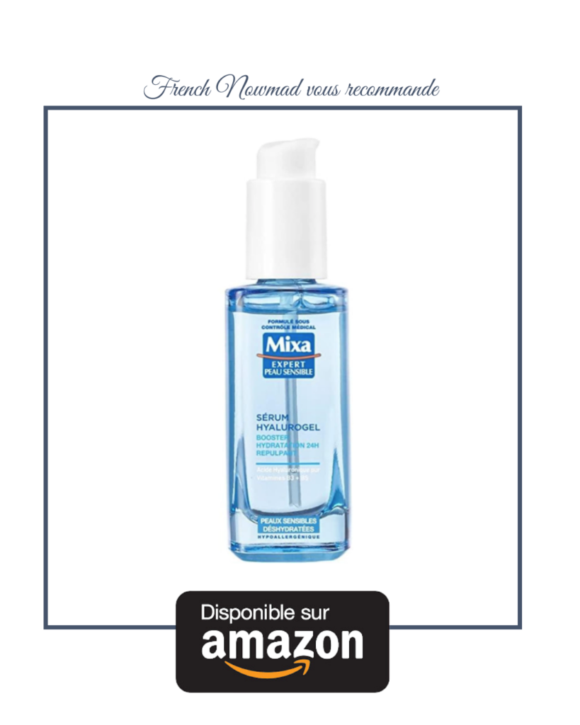 Sérum Mixa à l'acide hyaluronique, l'un des actifs hydratants les plus connus de la cosmétique.