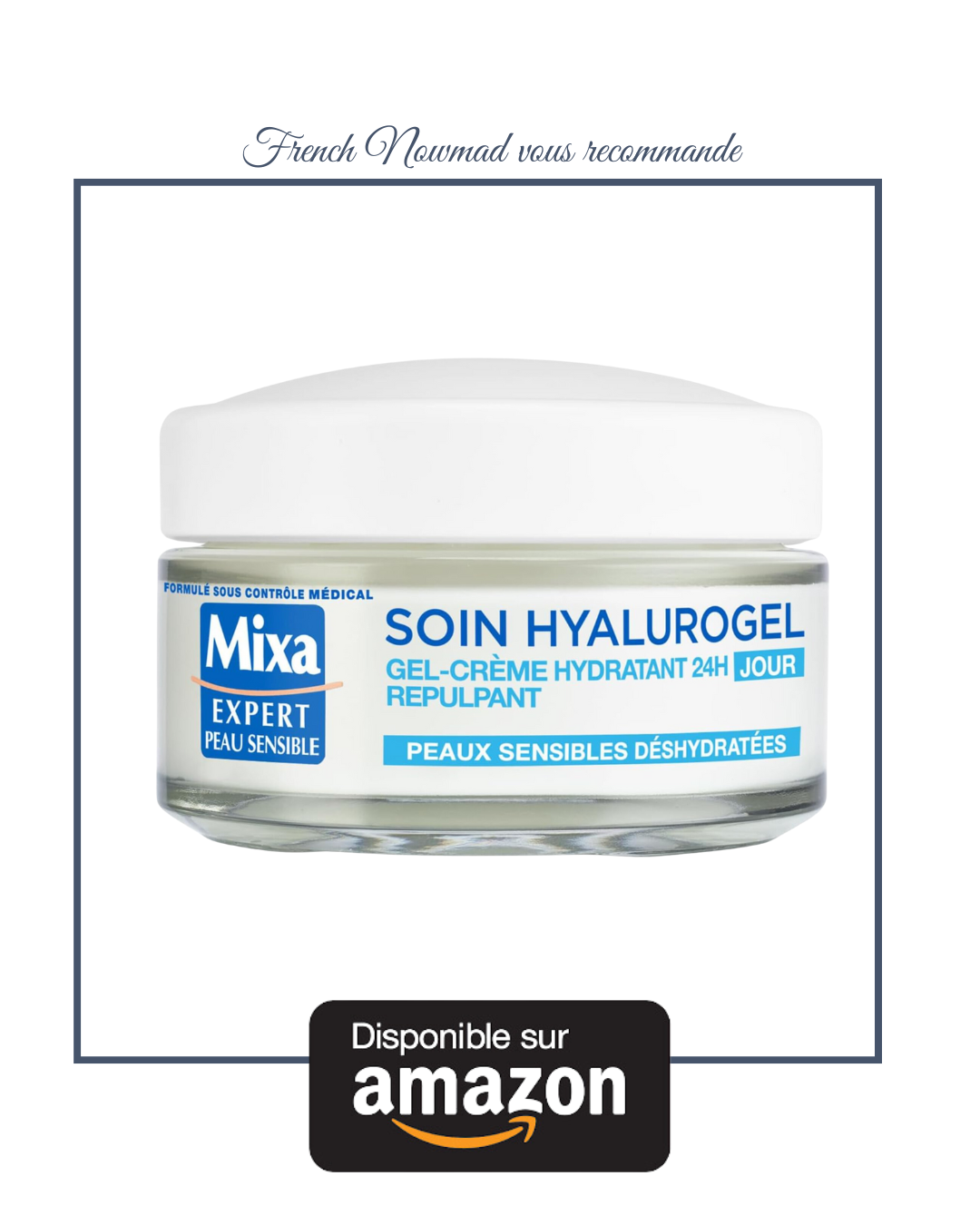 Mixa crème acide hyaluronique. La nutrition et les actifs hydratants dans une même galénique.