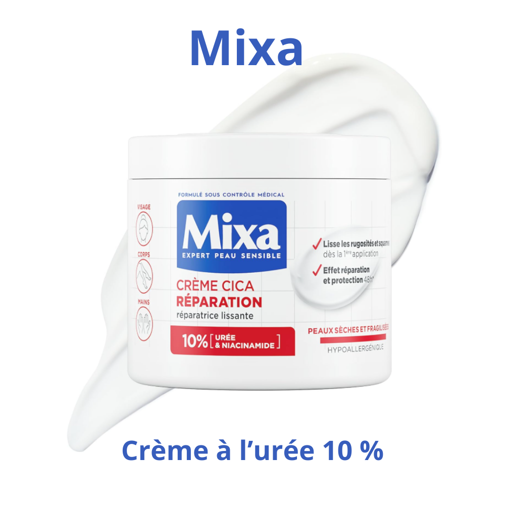 Test crème MIXA à l'urée