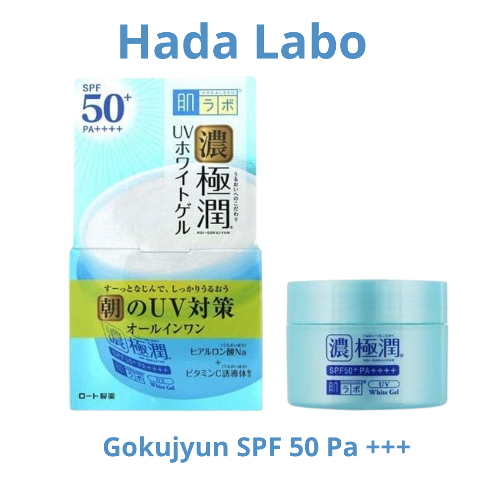 Test solaire HADA LABO Gokujyun SPF 50 PA ++++