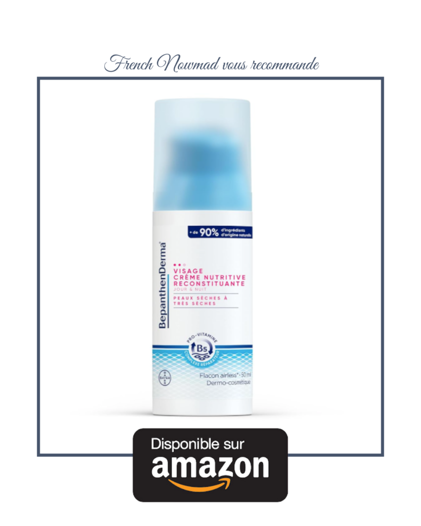 Bepanthen, crème pour peau sèche pour une routine minimaliste.