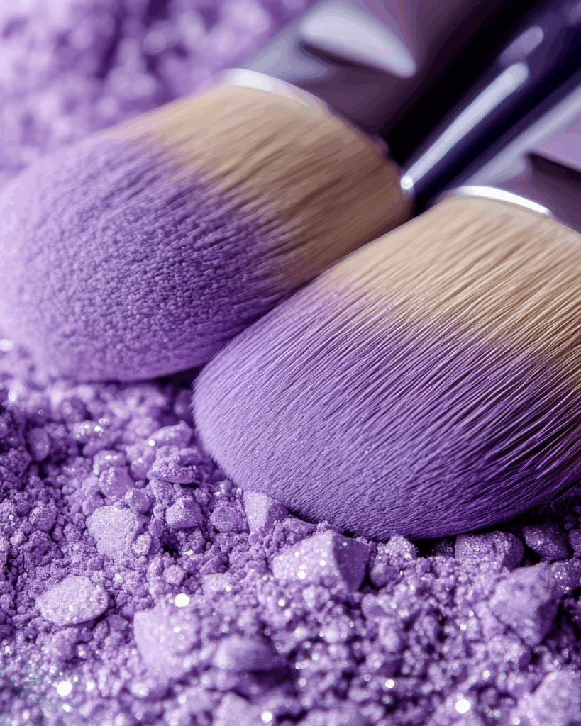 Maquillage lilas : le fard de transition