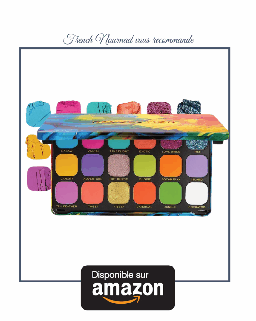 Palette Make up Révolution pour un choix de couleurs incroyablement festives.
