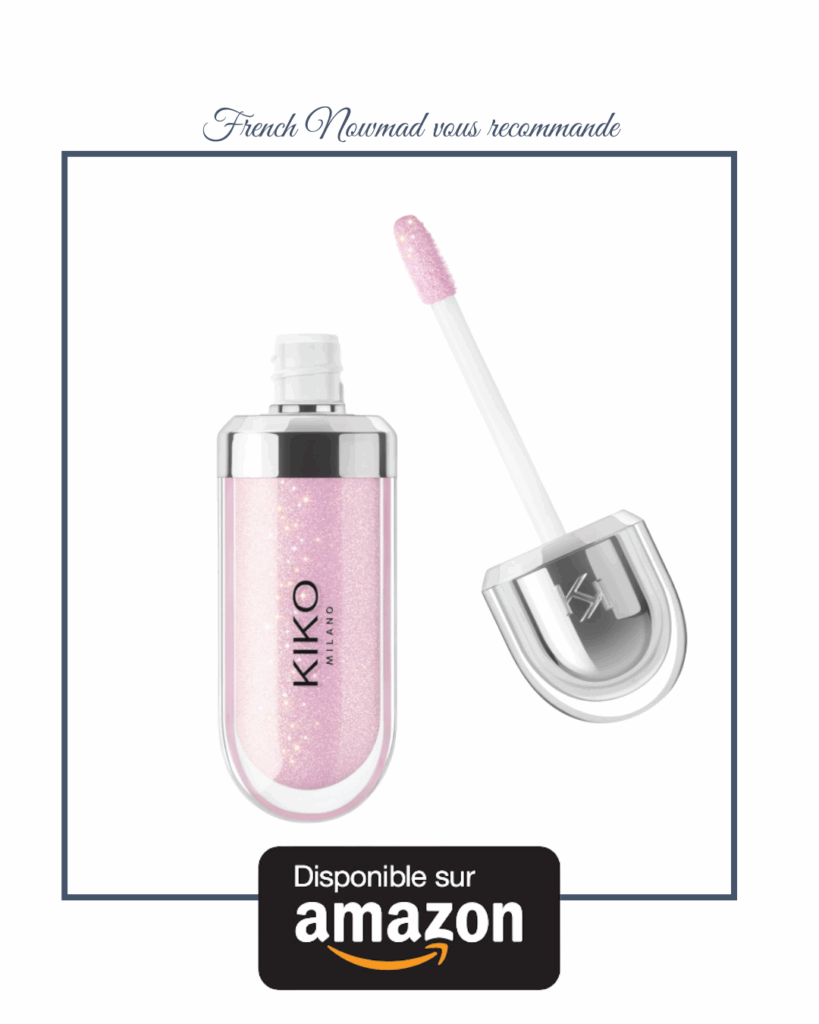 Gloss Kiko rose froid pour s'accorder avec le mauve