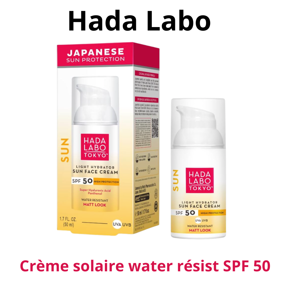 Solaire visage Hada labo SPF 50 PA ++++