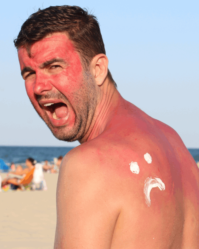 La crème solaire ne doit pas être diluée sous peine d'être inefficace.