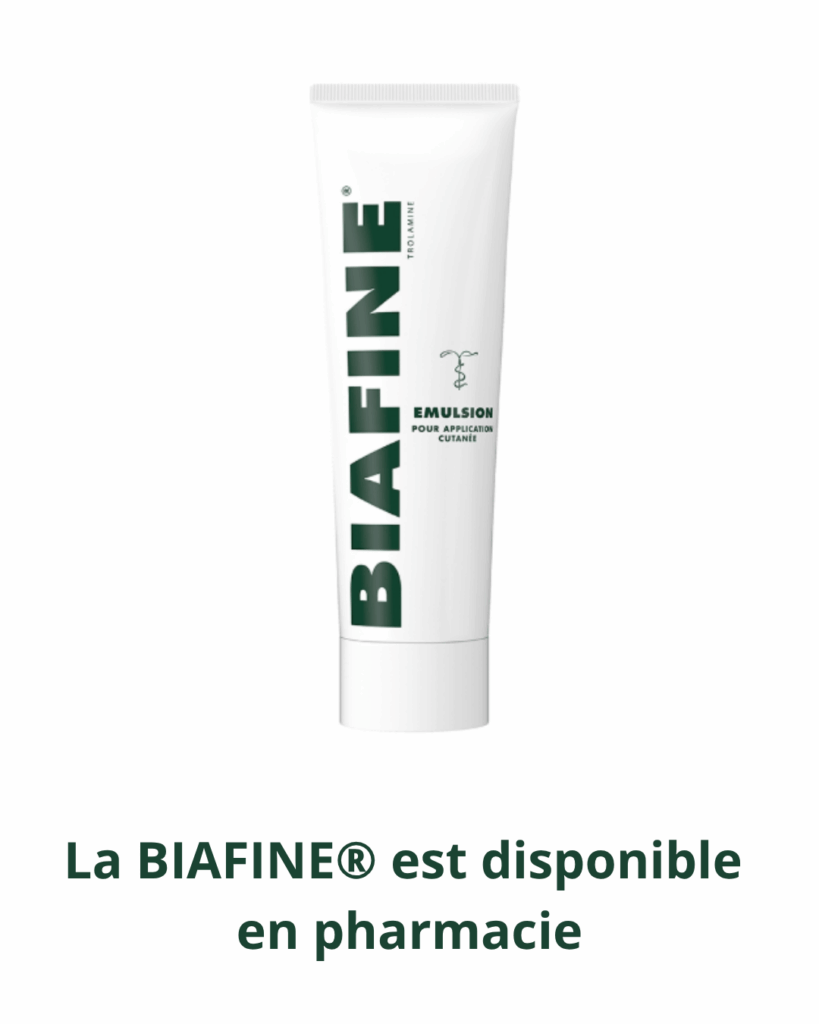 Soigner un coup de soleil grâce à la Biafine.