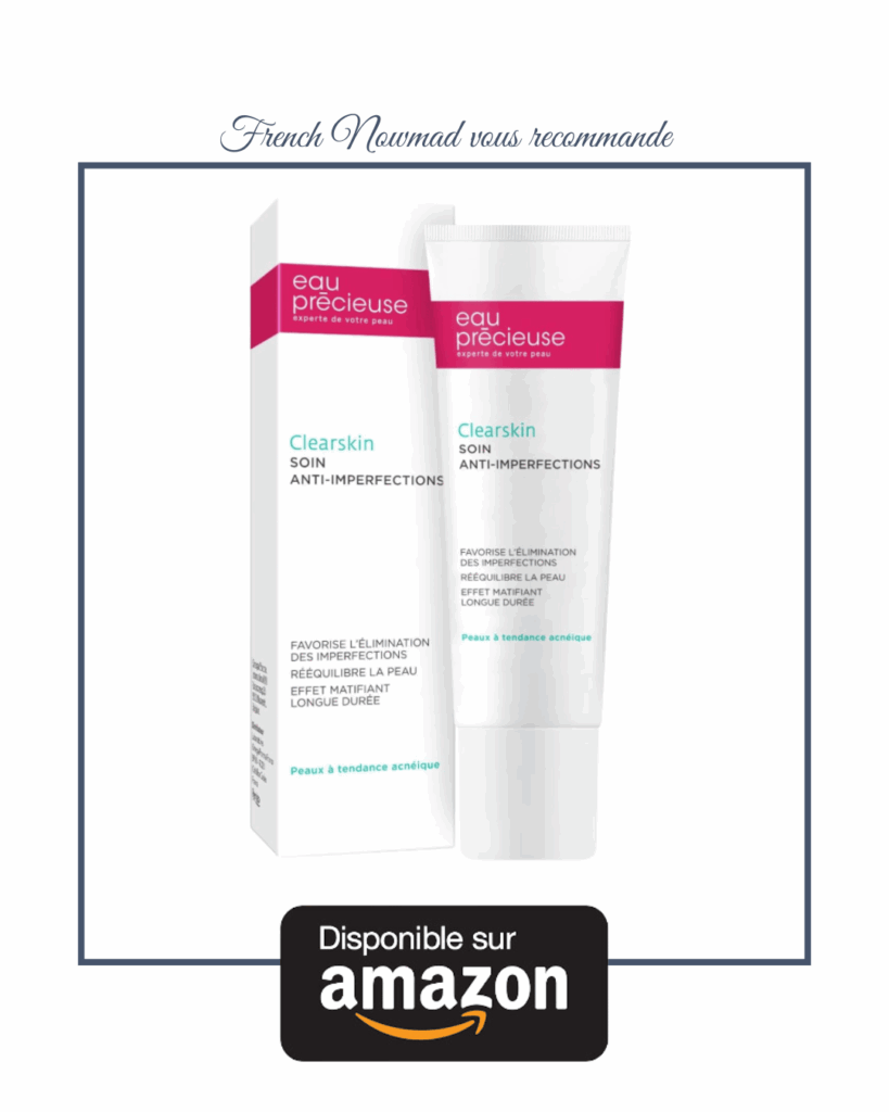 Crème rééquilibrante et matifiante eau précieuse.